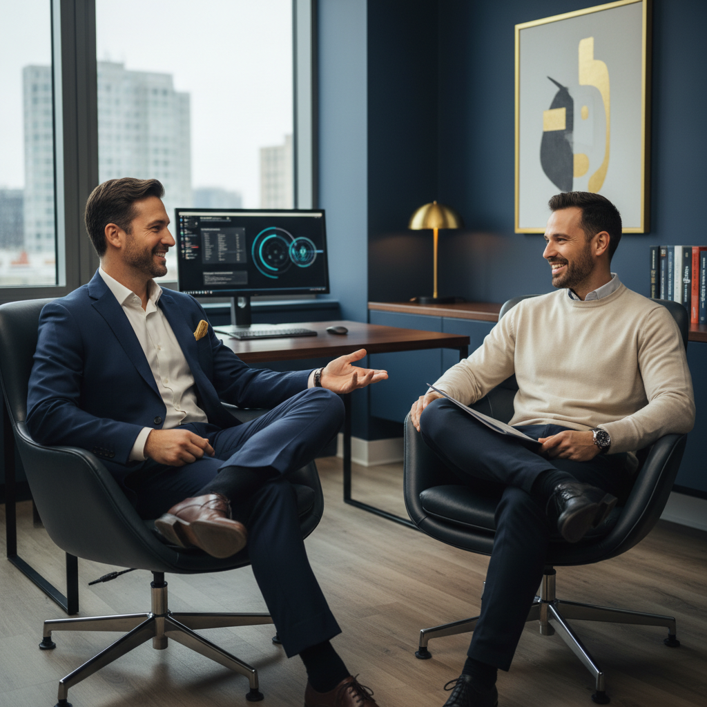 Doctor and patient having a comfortable, open conversation about treatment options