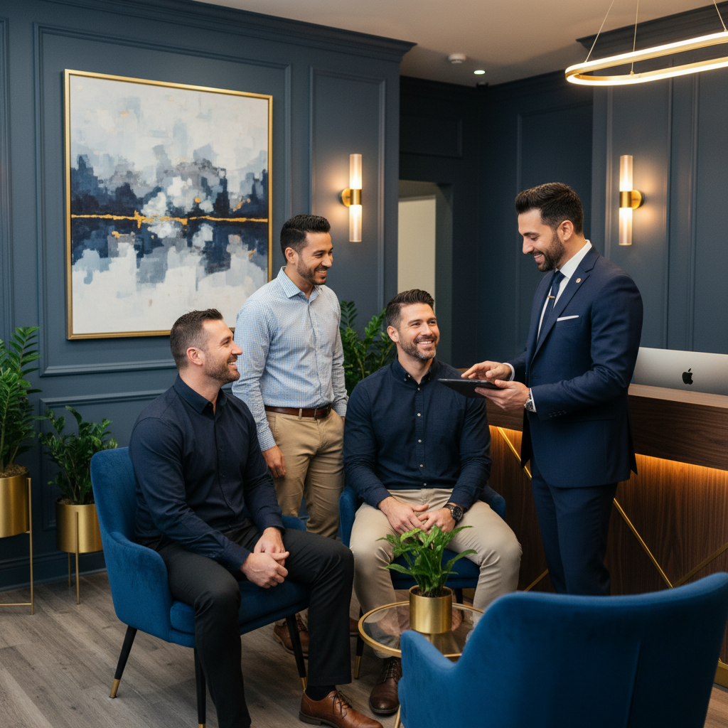 Modern MensPro Health clinic interior