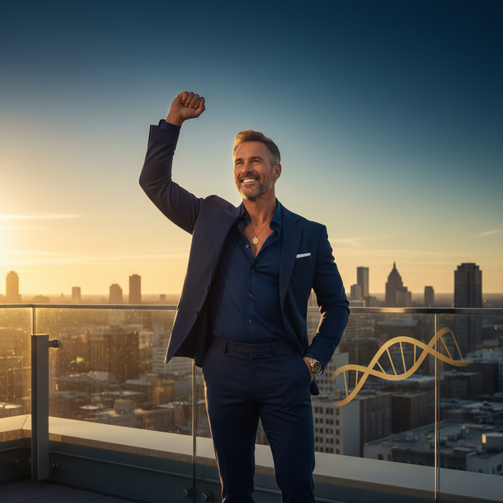 Man maintaining active fitness lifestyle