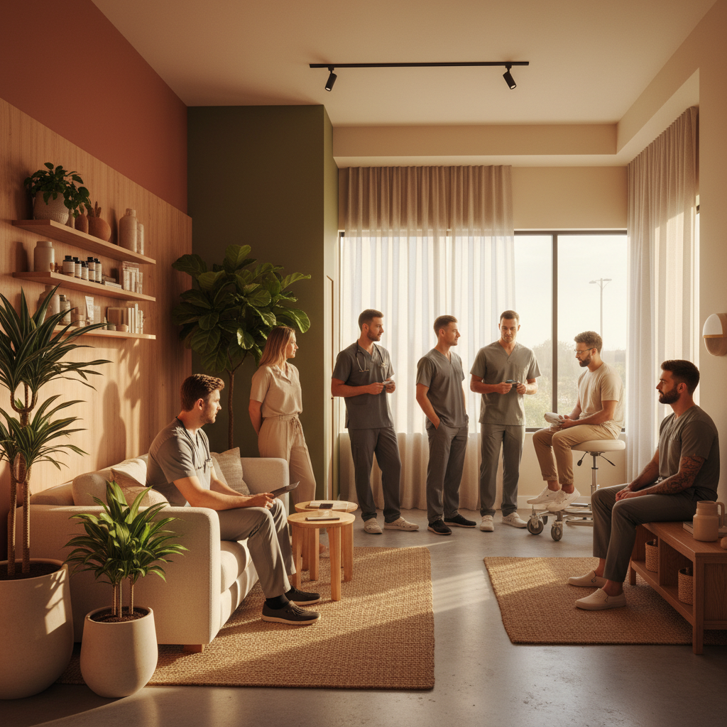 Modern wellness clinic interior