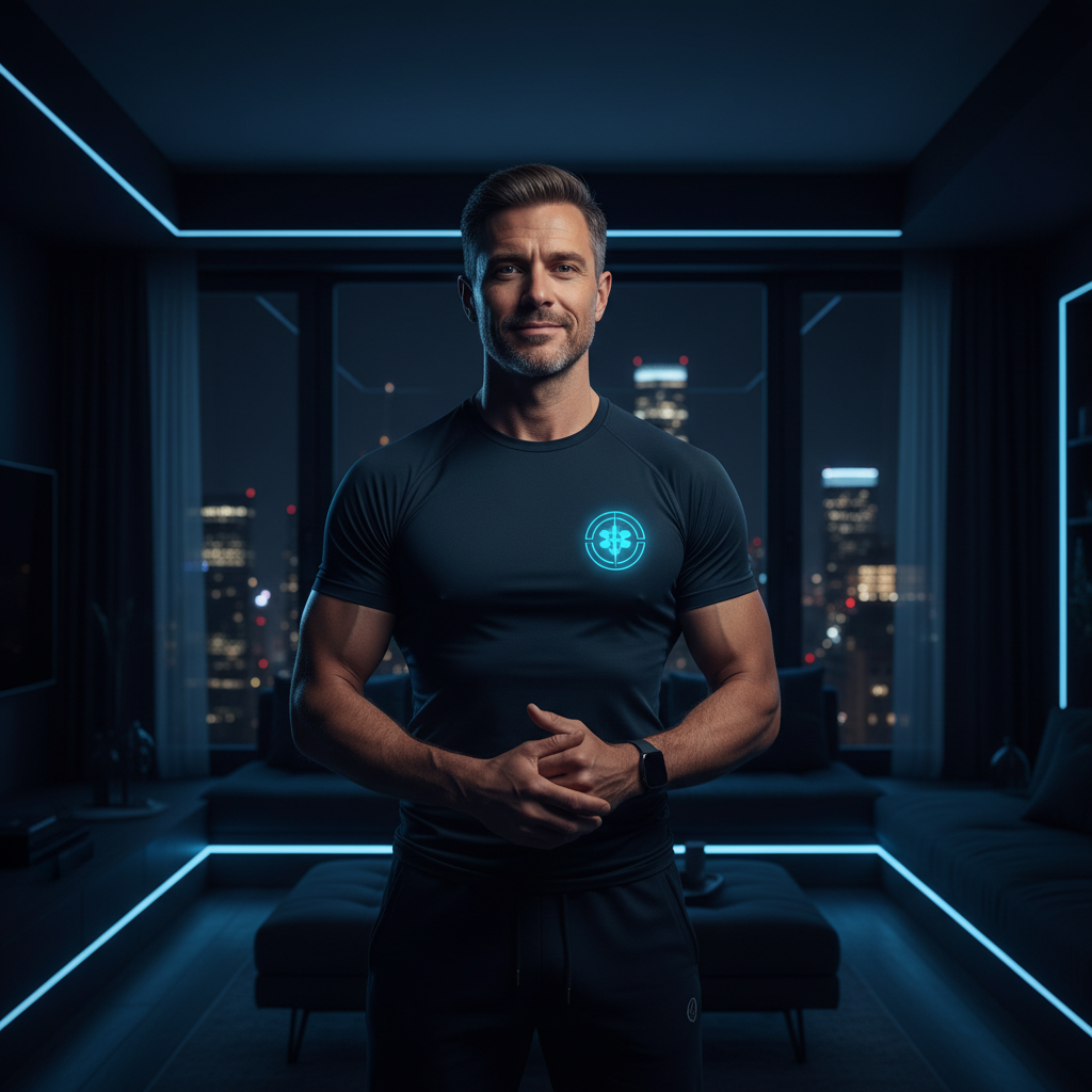 Athletic confident man